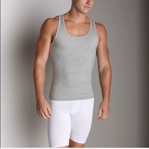 Spanx Gray Cotton Compression Undershirt XL